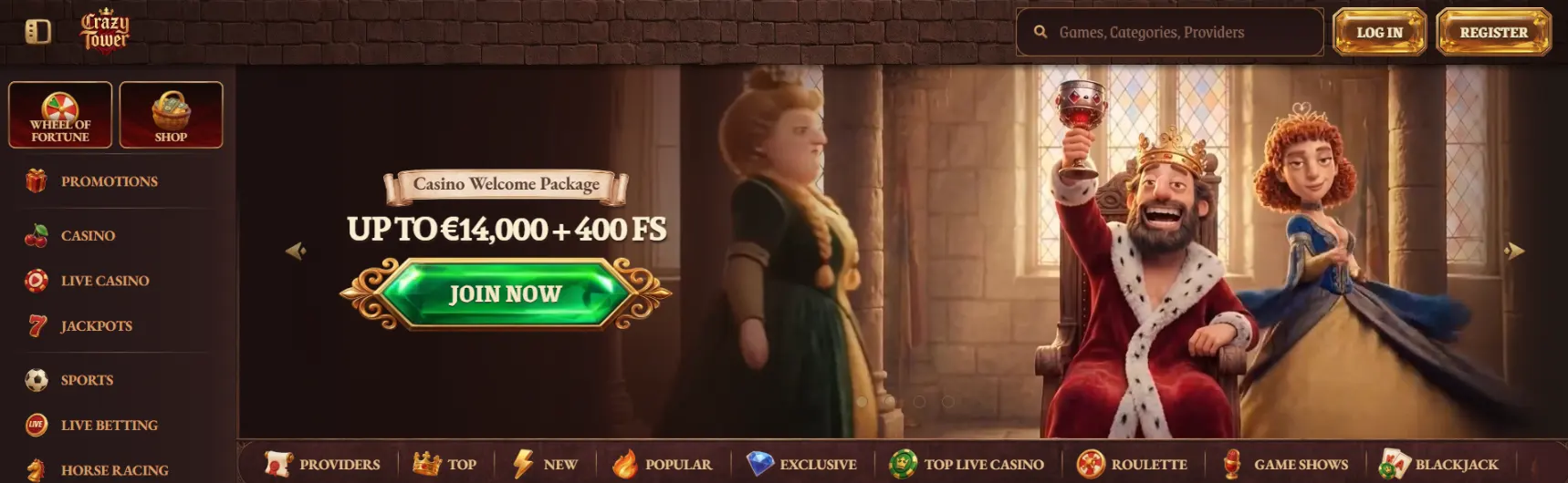  Casino Screen